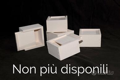 Scatole legno bomboniere packaging gioielli