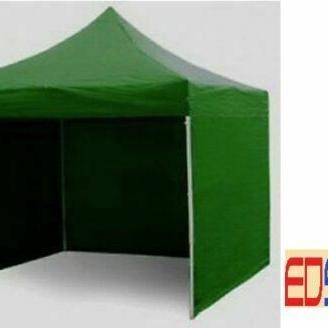 Set 3 pareti laterali singole 3x3 verdi per gazebo