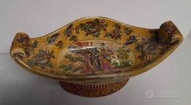 Centrotavola in porcellana Royal Satsuma