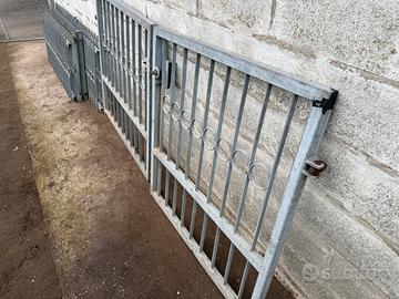 Cancello a doppia anta +  ringhiera