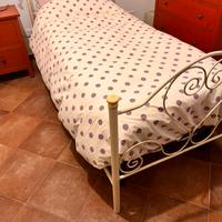Lettino in ferro e rete doghe