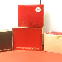 ("4")Quattro Scatole Cartone VUOTE = Leica / Leitz