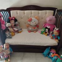 Culla in legno massello modello Andrea color noce