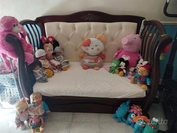 Culla in legno massello modello Andrea color noce