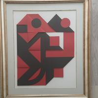 Enrico Castellani - “Nero Rosso”- 1999