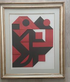 Enrico Castellani - “Nero Rosso”- 1999