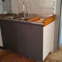 Lavello in acciaio inox e Mobile sotto lavello