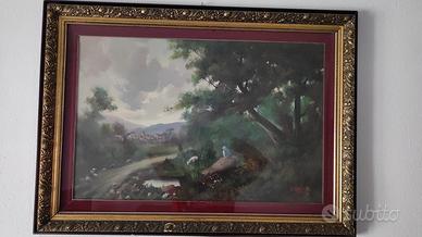 dipinto olio su tela  autore Marotta