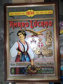 Amaro Lucano quadro specchio pubblicità reclame 