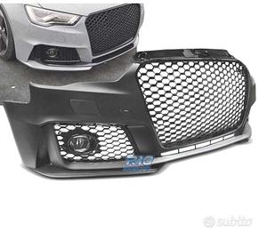 PARAURTI ANTERIORE PER AUDI A3 8V LOOK RS3 NERO LU