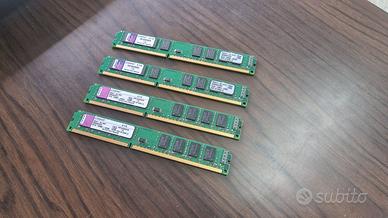 RAM KINGSTON - 4 moduli da 2GB DDR3 1333 MHz