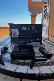 nintendo wii nera con adattatore hd