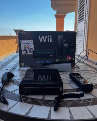 nintendo wii nera con adattatore hd