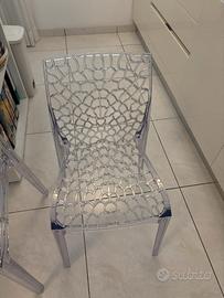 Sedia policarbonato trasparente