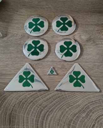 Fregi QUADRIFOGLIO VERDE o SPORTIVA + luci H7 led