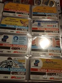 Schede telefoniche anni 90 ecc