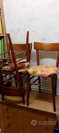 Sedie tipo trattoria in legno
