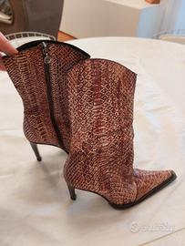 Stivaletti Gianni Bravo in pelle di pitone