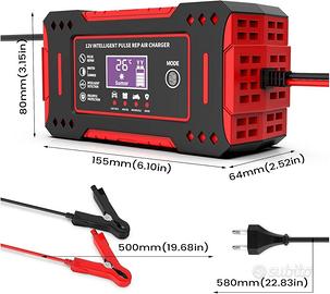 Caricabatteria da Auto e Moto 6A 12V, Intelligente