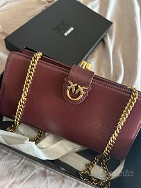 borsa portafoglio pinko borgogna bordeaux