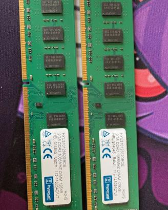 x2 ram DDR3 4GB Hyperam 1066MHz Desktop