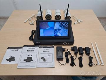 Kit Videosorveglianza Proxe pronto uso con 4 telee
