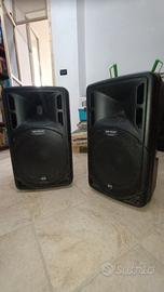 coppia casse rcf 315 e rcf 312 con stativi