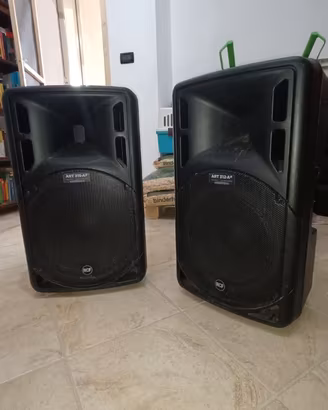 coppia casse rcf 315 e rcf 312 con stativi