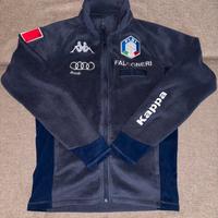 Felpa Pile Kappa FISI blu navy Italia taglia L