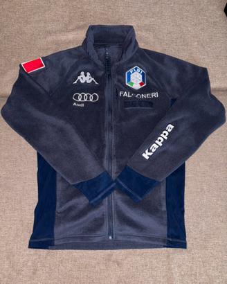 Felpa Pile Kappa FISI blu navy Italia taglia L