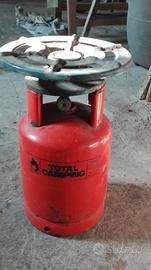 Fornello da campeggio con bombola piena