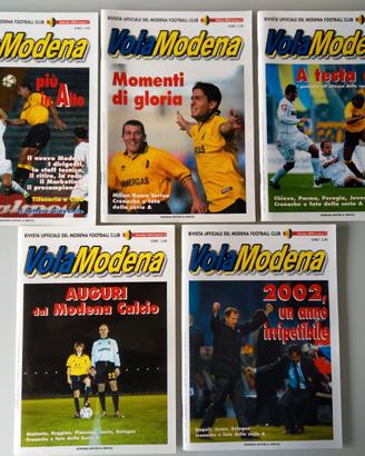 Calcio- Rivista VOLA MODENA 2002- I primi 5 numeri