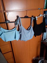 tris top in cotone