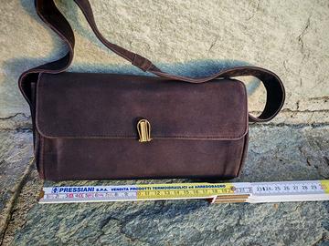 Pochette Vintage marrone scamosciata