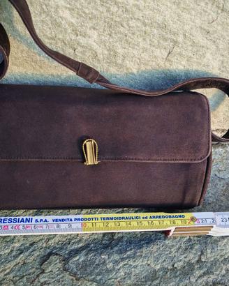 Pochette Vintage marrone scamosciata