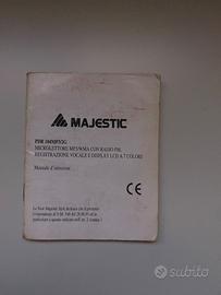 Majestic lettore mp3- solo istruzioni- pdr 104mp3/