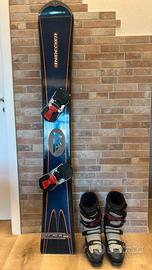 Snowboard alpino Nidecker con scarponi