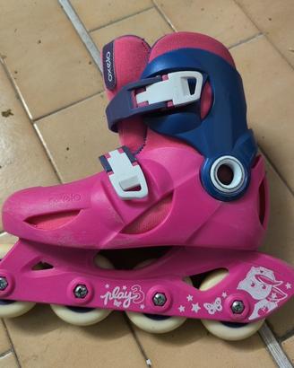 Pattini rollerblade bambina Fucsia Oxelo misura 30