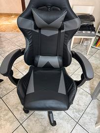 Sedia Gaming Poggiapiedi Estraibile