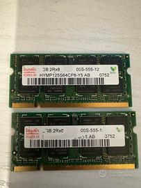 RAM 2GB DDR2 Notebook (2x1GB) Hynix