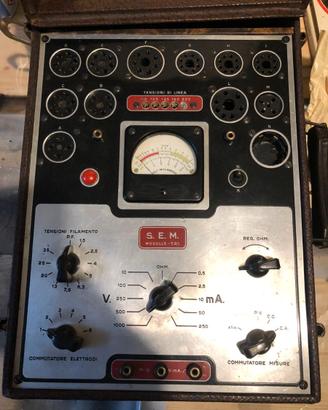 Provavalvole (tube tester) vintage S.E.M. Modello