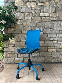Sedia da scrivania/ufficio IKEA – Azzurra e Nera