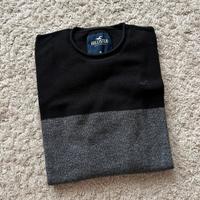 Maglioncino uomo nero e grigio