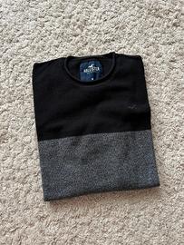 Maglioncino uomo nero e grigio