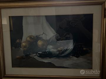 Quadro natura morta olio su tela