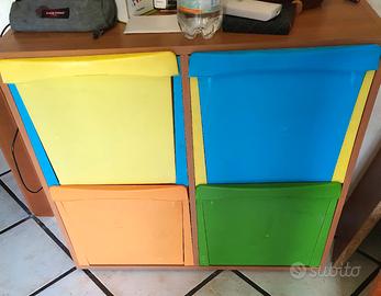 mobiletto multiuso  con cassettiera a ribalta 