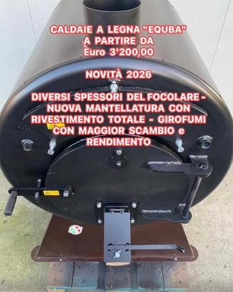 CALDAIA A LEGNA "EQUBA" BRUCIATUTTO