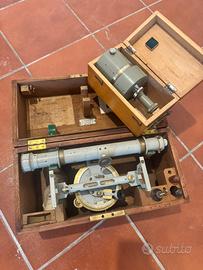 Teodolite e bussola ottocentesca