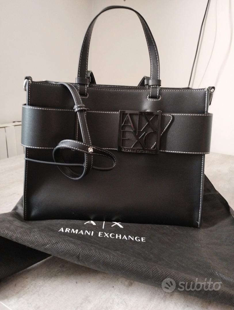 Borsa armani outlet grigia lucida