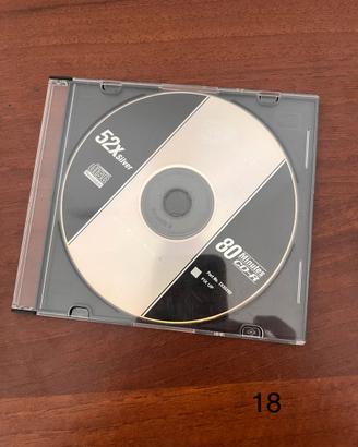 CD-R Vergine 80 Minuti 52x Silver Custodia Rigida
